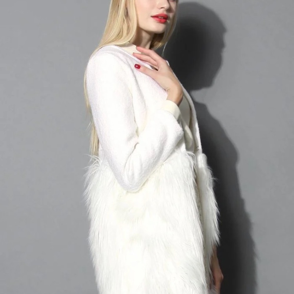 Chicwish Snow White “fur” coat